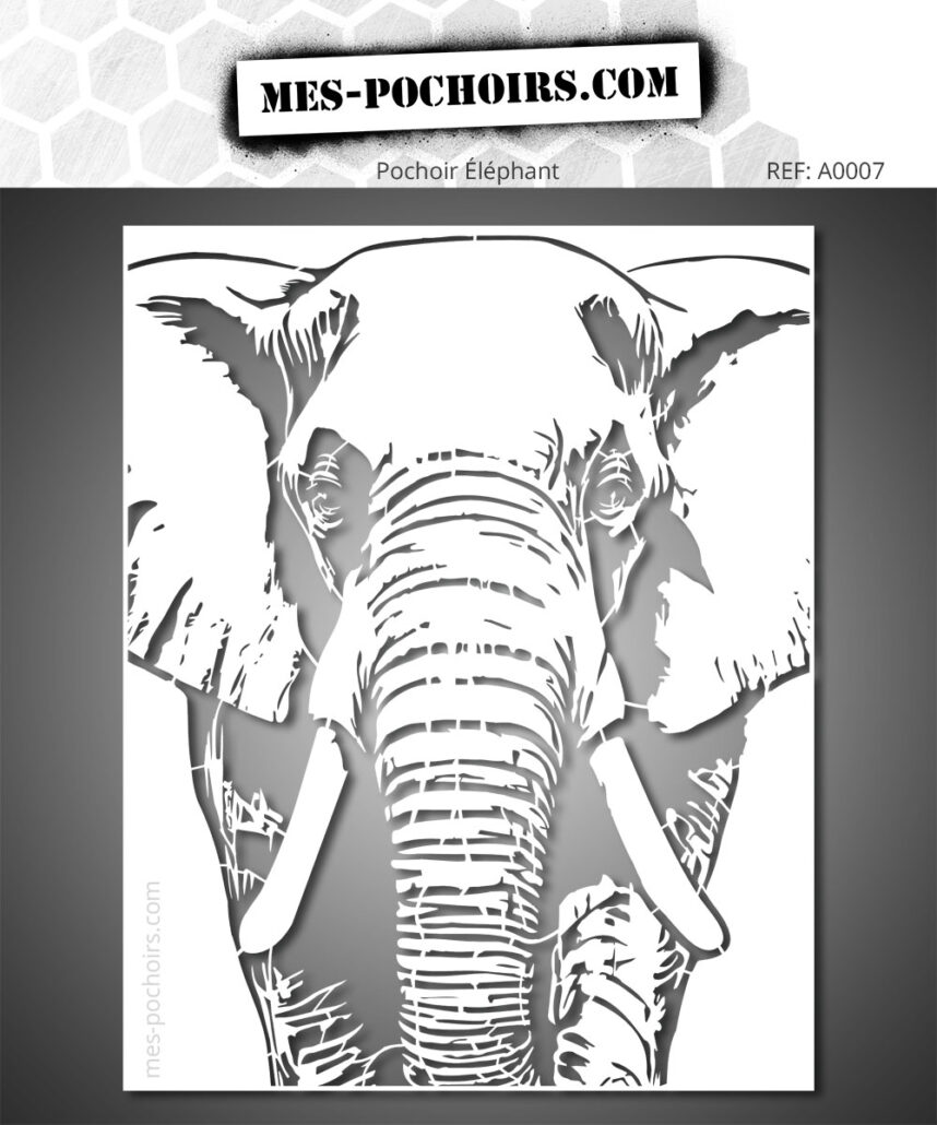 pochoir-elephant
