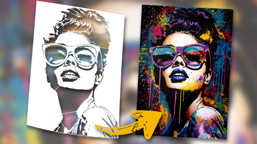 Pop Art Porträt mit Schablone : Die Geheimnisse von John Beckley Entschlüsselt in 11 Schritten