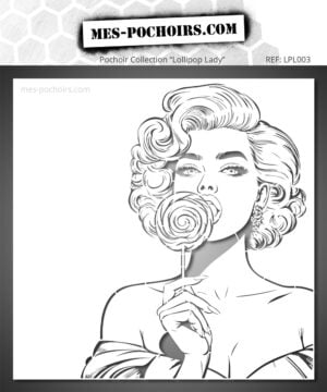 Pochoir réutilisable style BD représentant un motif inspiré de la bande dessinée, parfait pour décorer murs, meubles, tissus ou créations DIY.