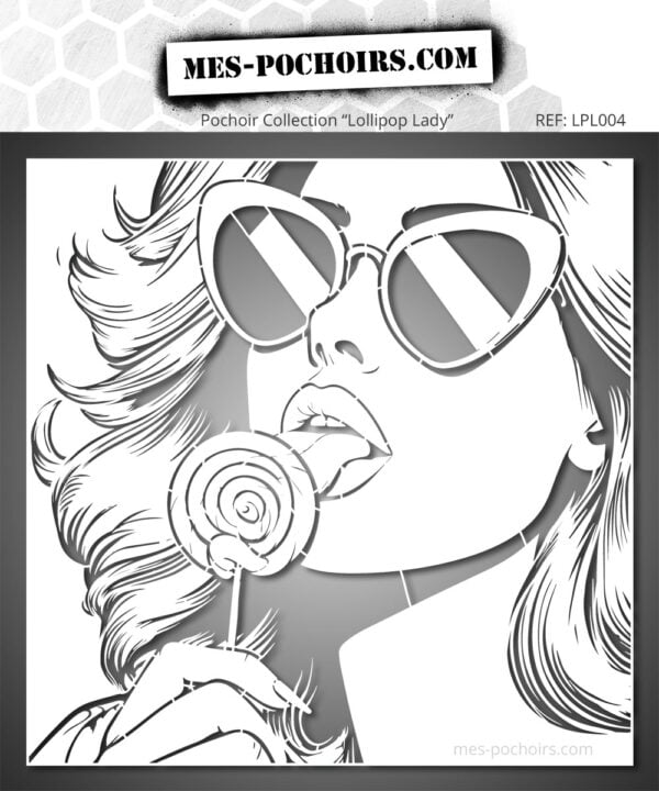 Herbruikbare Pop Art-stencils van hoge kwaliteit in verschillende maten voor gedurfde, glamoureuze creaties.