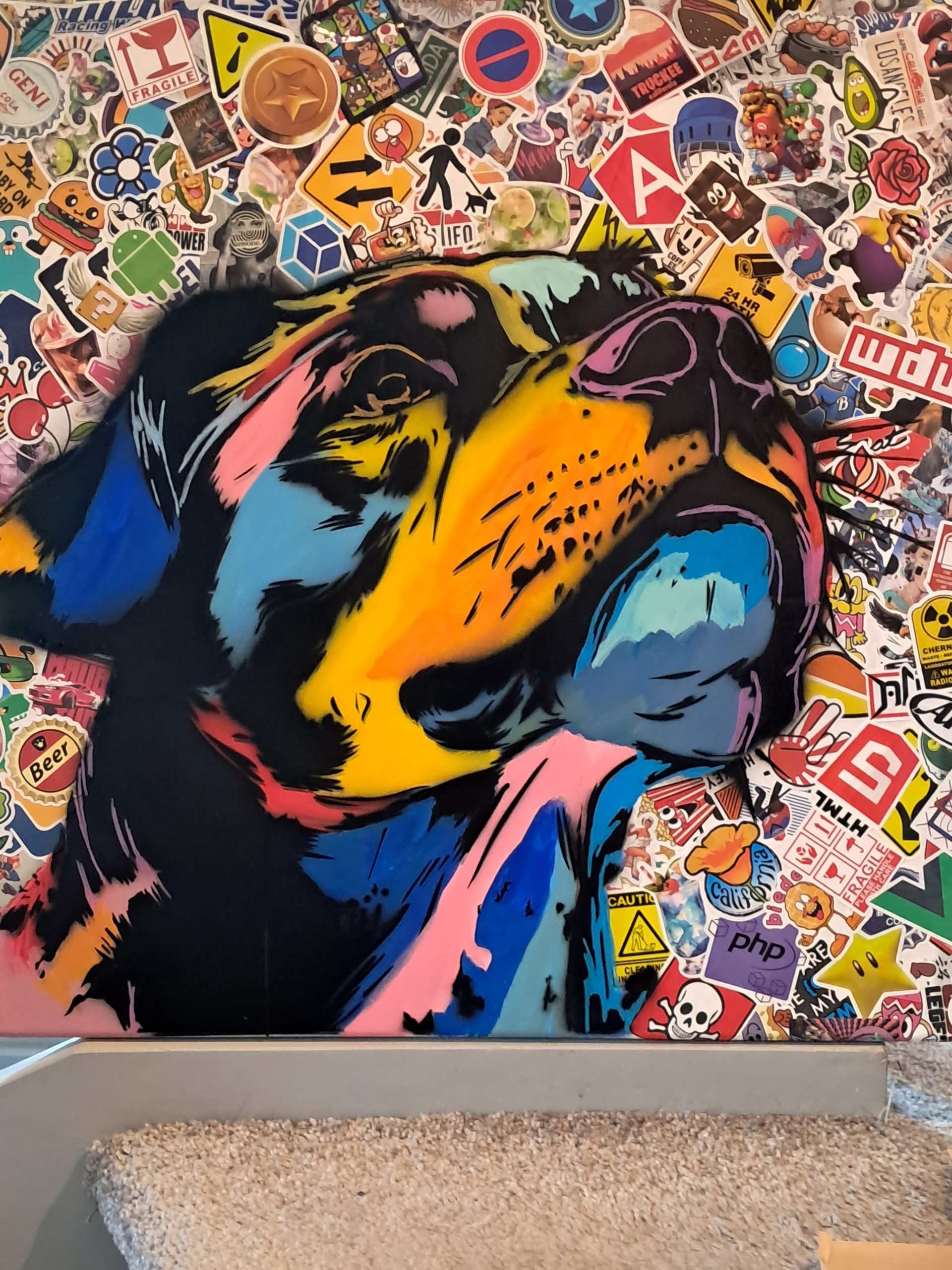 Schablone Rottweiler-Kopf - A0026 Fotobewertung