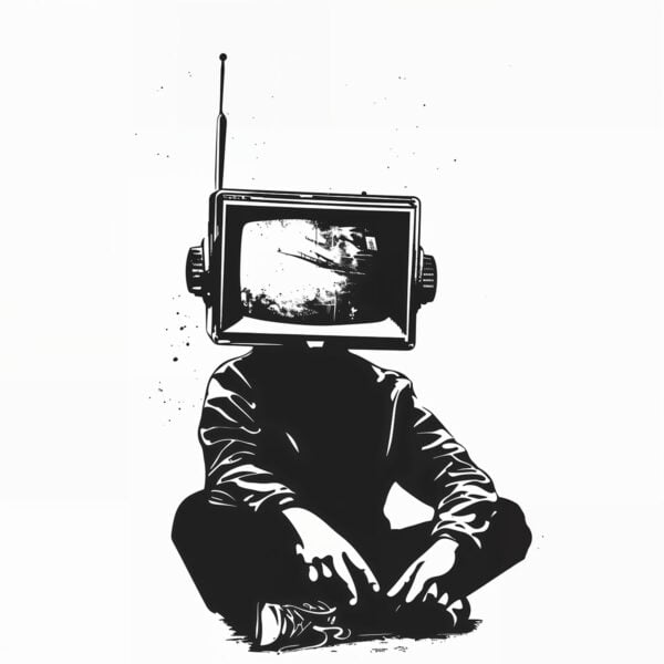 Stencil per teste di televisori vintage
