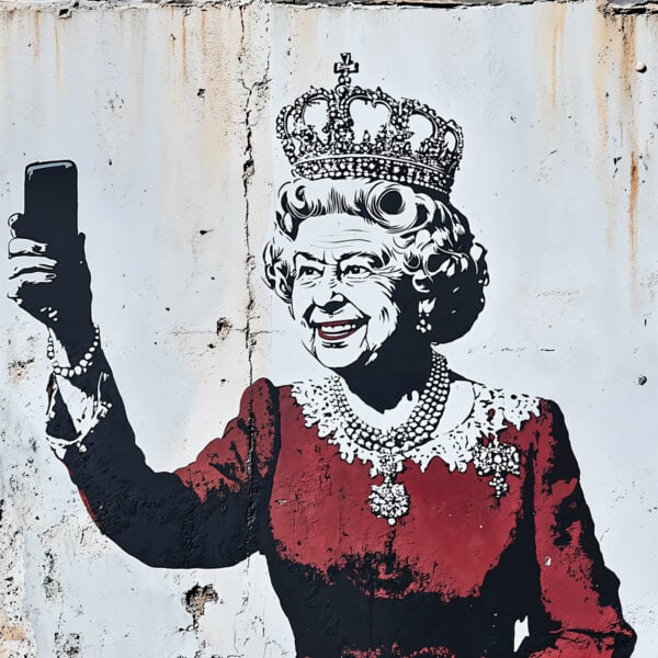 Stencil per selfie della regina