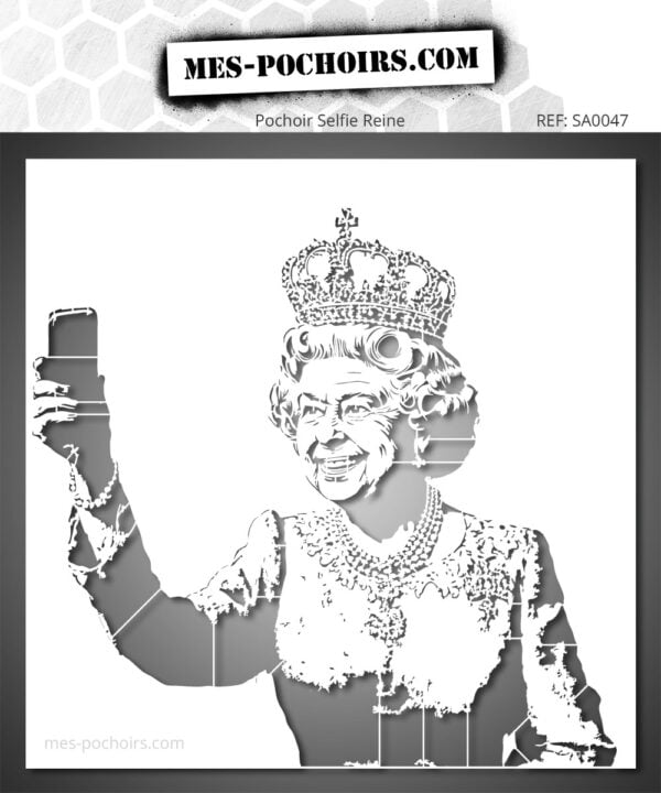 Stencil per selfie della regina