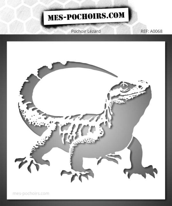 Pochoir lézard