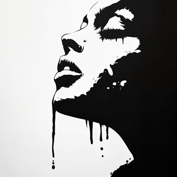 Schablone Urban Art Dripping