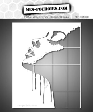 Stencil per ritratti femminili di alta qualità per opere d'arte uniche. Riutilizzabile e reversibile, ideale per dipingere e decorare le pareti.