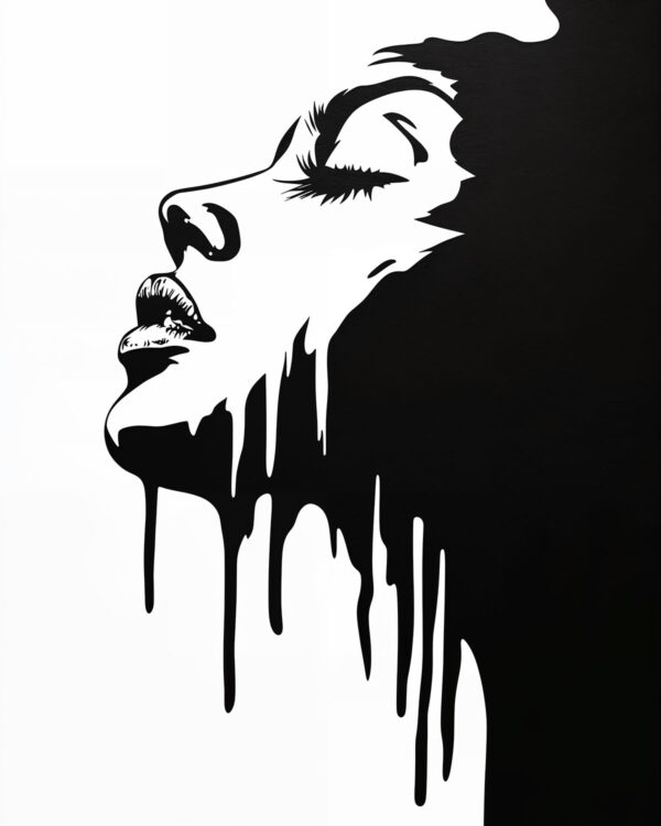 Abstract Woman Stencil