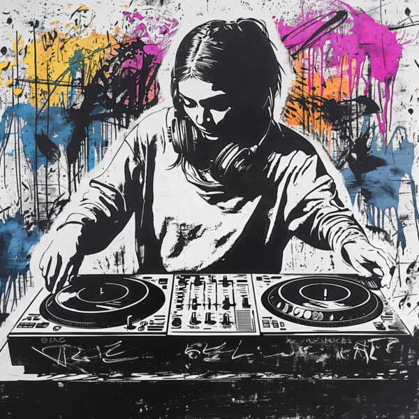 Plantilla DJ femenina