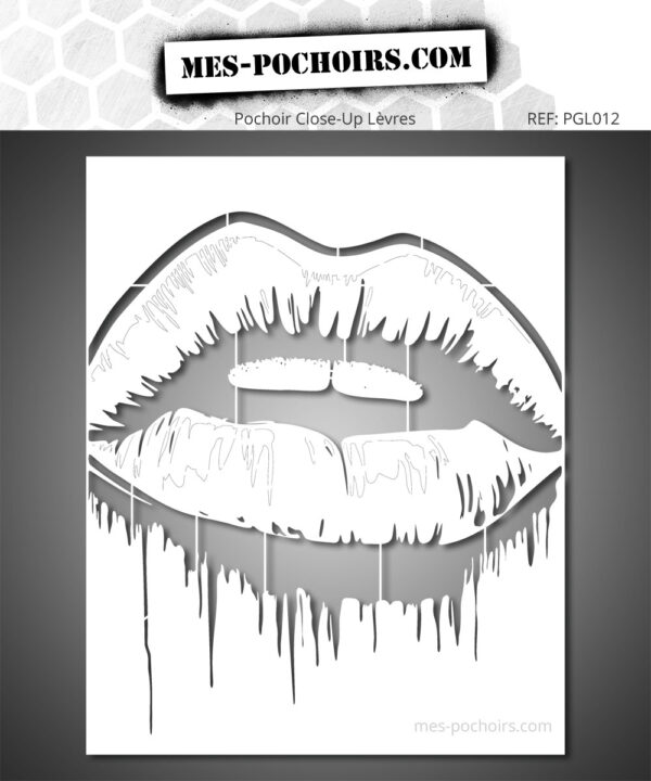 Schablone Urban Kiss