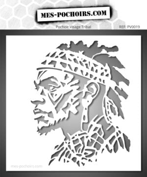 Pochoir Portrait Tribal
