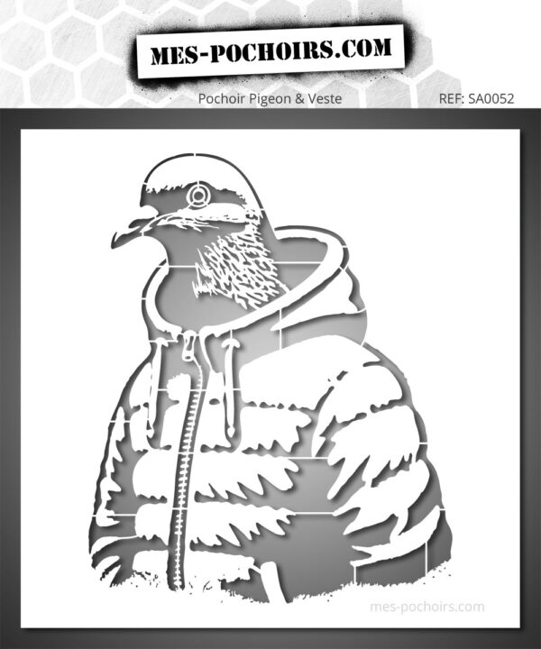 Doudoune Human Pigeon Stencil