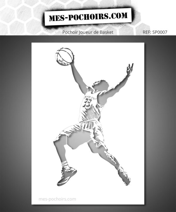 Plantilla de jugador de baloncesto
