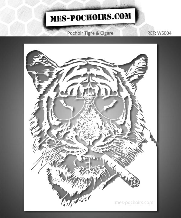 Pochoir Tigre Cigare