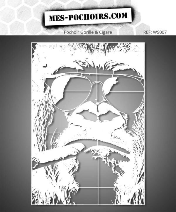 Gorilla Cigar Stencil
