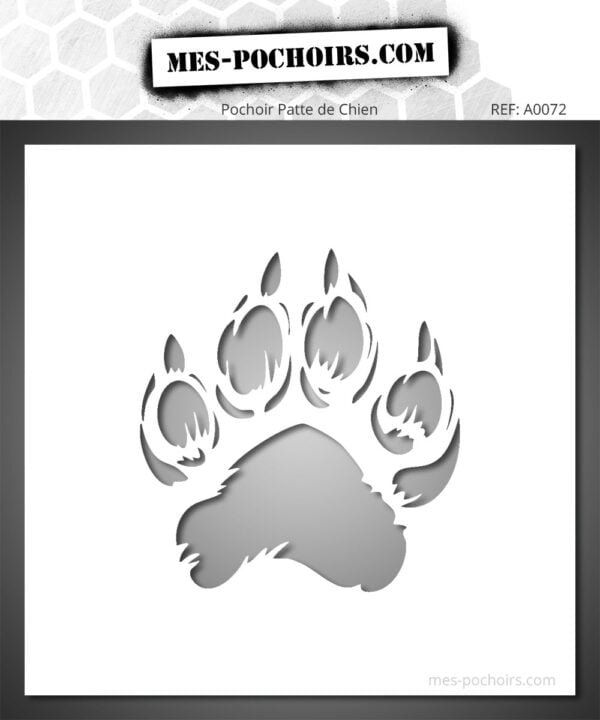 Dog Paw Stencil