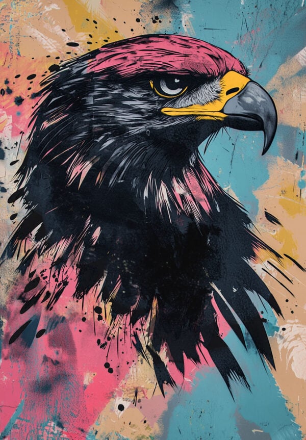 Schablone Kopf Adler Royal
