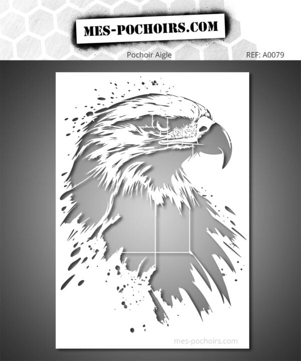Schablone Kopf Adler Royal