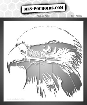 Stencil a forma di testa d'aquila - Aggiungete forza e libertà ai vostri progetti