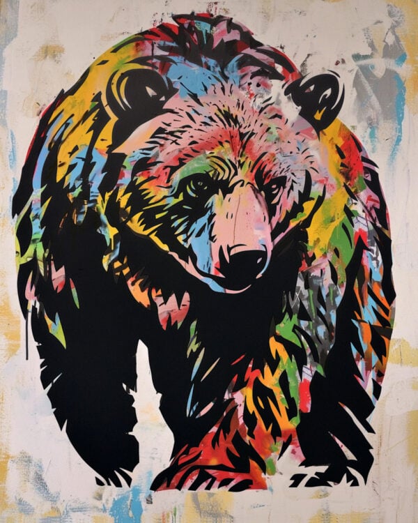 Schablone Brauner Bär