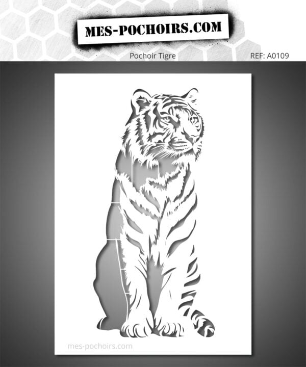 Plantilla Tigre sentado