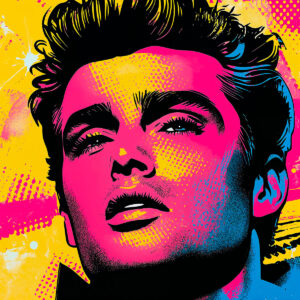 Questo stencil di James Dean rivisita la leggenda in un vibrante stile Pop Art. Perfetto per dare forza, attitudine e modernità alle vostre creazioni.