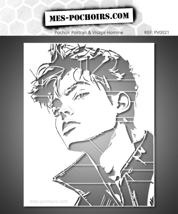 Retrato Plantilla Perfil Hombre