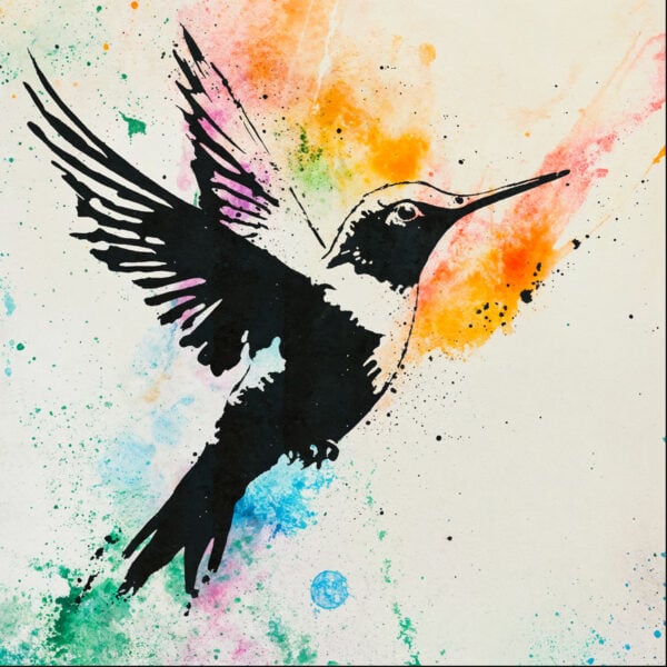 Plantilla de colibrí