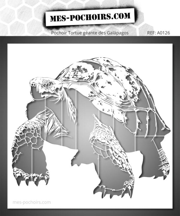 Pochoir tortue géante