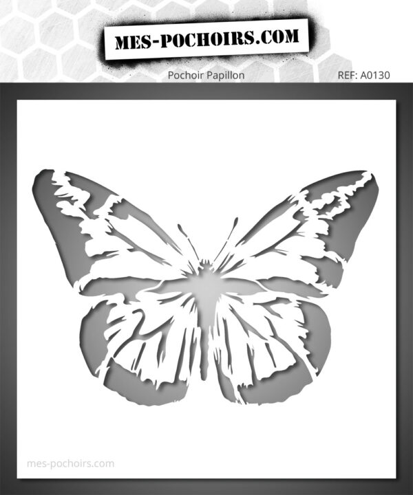 Stencil farfalla monarca