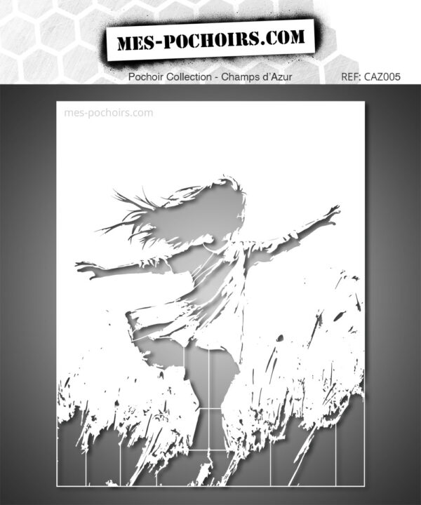 Girl in Nature Stencil - Country Air for Poetic Décor