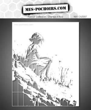 Stencil ragazza sognante