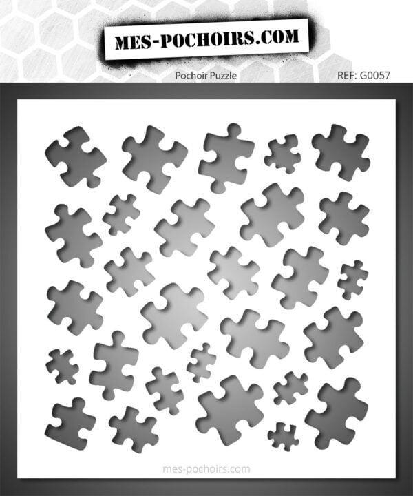 Puzzelstukjes sjabloon