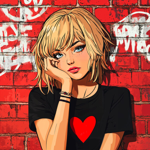 Manga Street Art Schablone