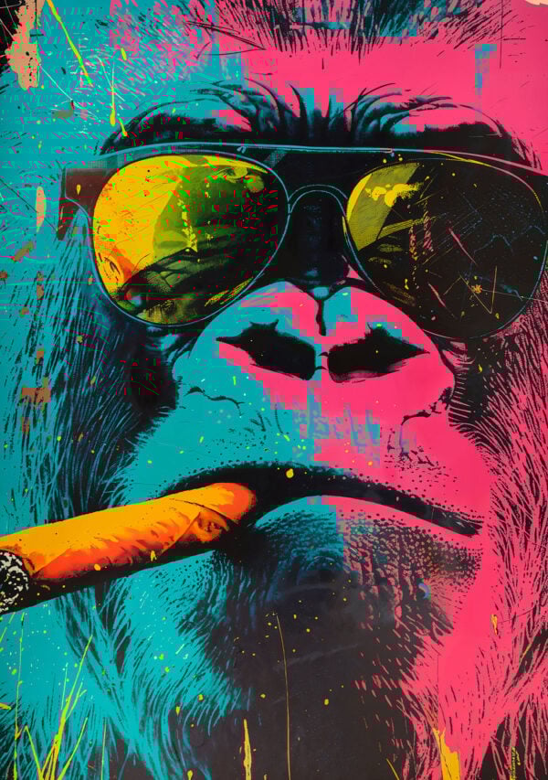 Gorilla Cigar Stencil