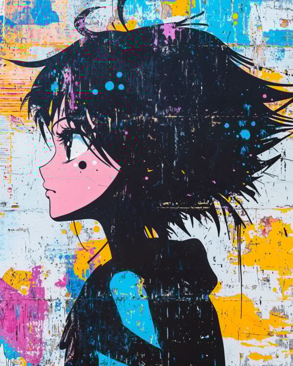 Manga Character Profile Stencil