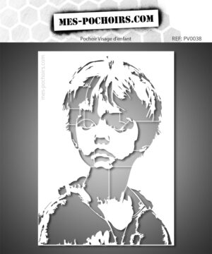 Urban street art stencil voor kinderen voor kunstenaars of hedendaagse decorateurs. Omkeerbaar, herbruikbaar, verschillende maten en professionele kwaliteit.