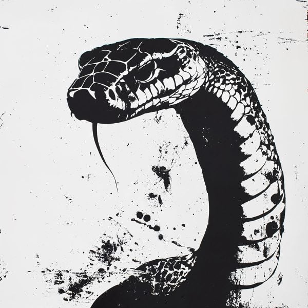 Plantilla de cabeza de serpiente, ideal para representar a este reptil poderoso e inspirador