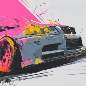 Schablone BMW Drift Car Motorsport