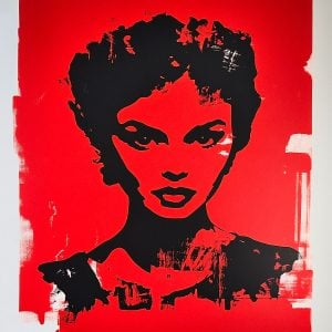 Realizzata con lo stencil Ritratto femminile in stile Neo-Stencil, quest'opera esplora la fusione tra arte murale e design grafico. Un volto femminile minimalista ed espressivo, dove ogni contrasto evidenzia un'emozione pura e suggestiva.