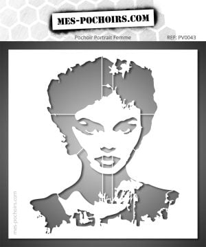 Questo stencil di ritratto femminile in stile Neo-Stencil esplora l'incontro tra arte murale ed estetica grafica. Un ritratto di donna minimalista, espressivo ed elegante, dove ogni contrasto rivela un'emozione cruda.