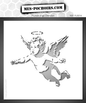 Stencil che rappresenta un cherubino