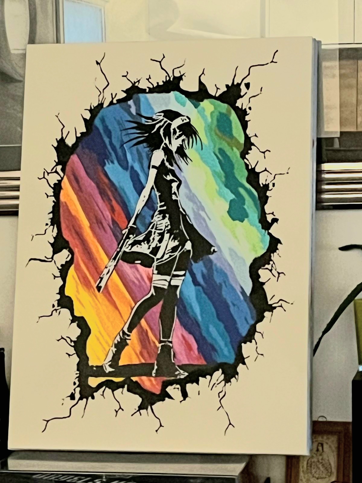 Click to view full screen Manga-Schablone - Shōjo-Heldin - MGS015 photo review