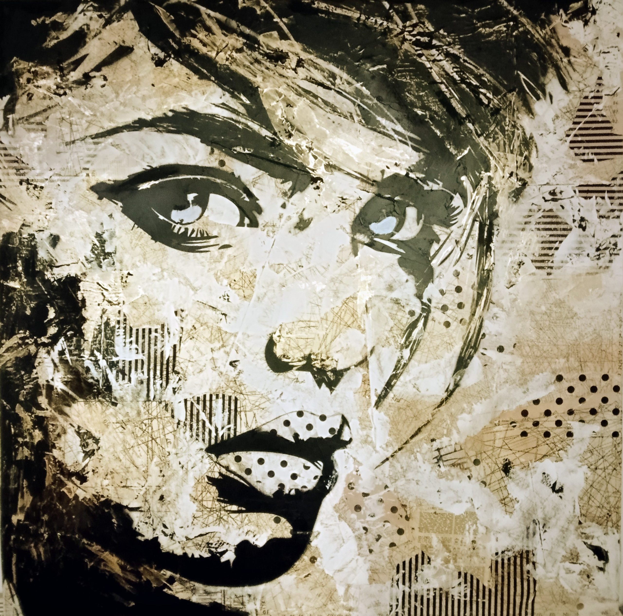 Explosief portretten sjabloon 