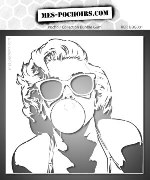 Plantilla Marylin Monroe en versión divertida y cool con chicle y gafas de sol