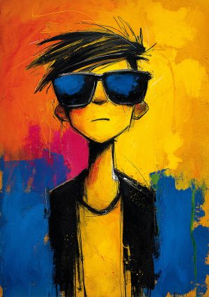 Beispiel moderner künstlerischer Charakter-Schablonen-Kreation für Wanddekoration