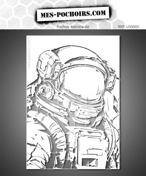 Space explorer stencil inspired by astronauts and space adventure. Perfect for creating original street art pieces.
