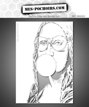 Schablone Mona Lisa Bubble Gum Attitude