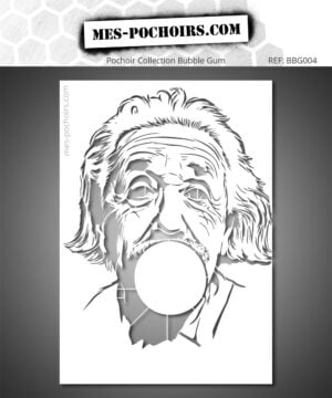 Stencilsjabloon Einstein Bubble Gum - Perfect voor kunstenaars op zoek naar originaliteit