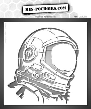 Stencil che rappresenta un casco da astronauta - Ideale per opere spaziali